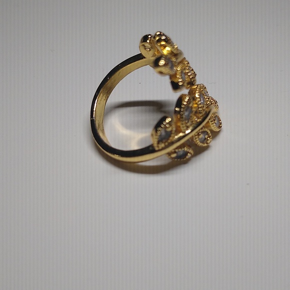Gold-plated Leaf ring - Picture 4 of 5